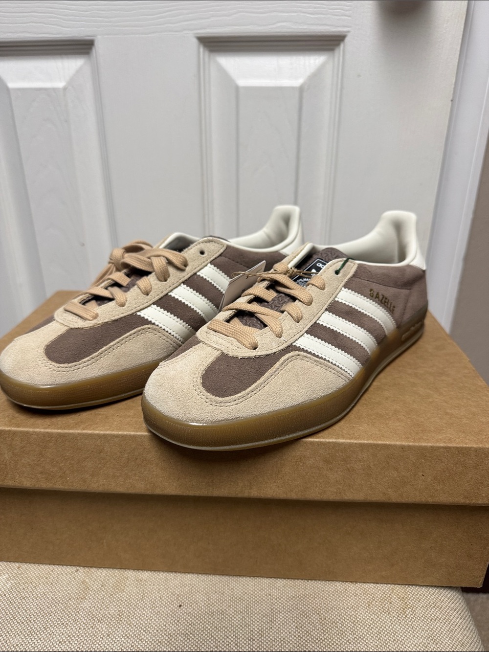 Adidas Gazelle Indoor - Earth Strata Magic Beige - NWT - W's Sz 8 - M's Sz 6.5